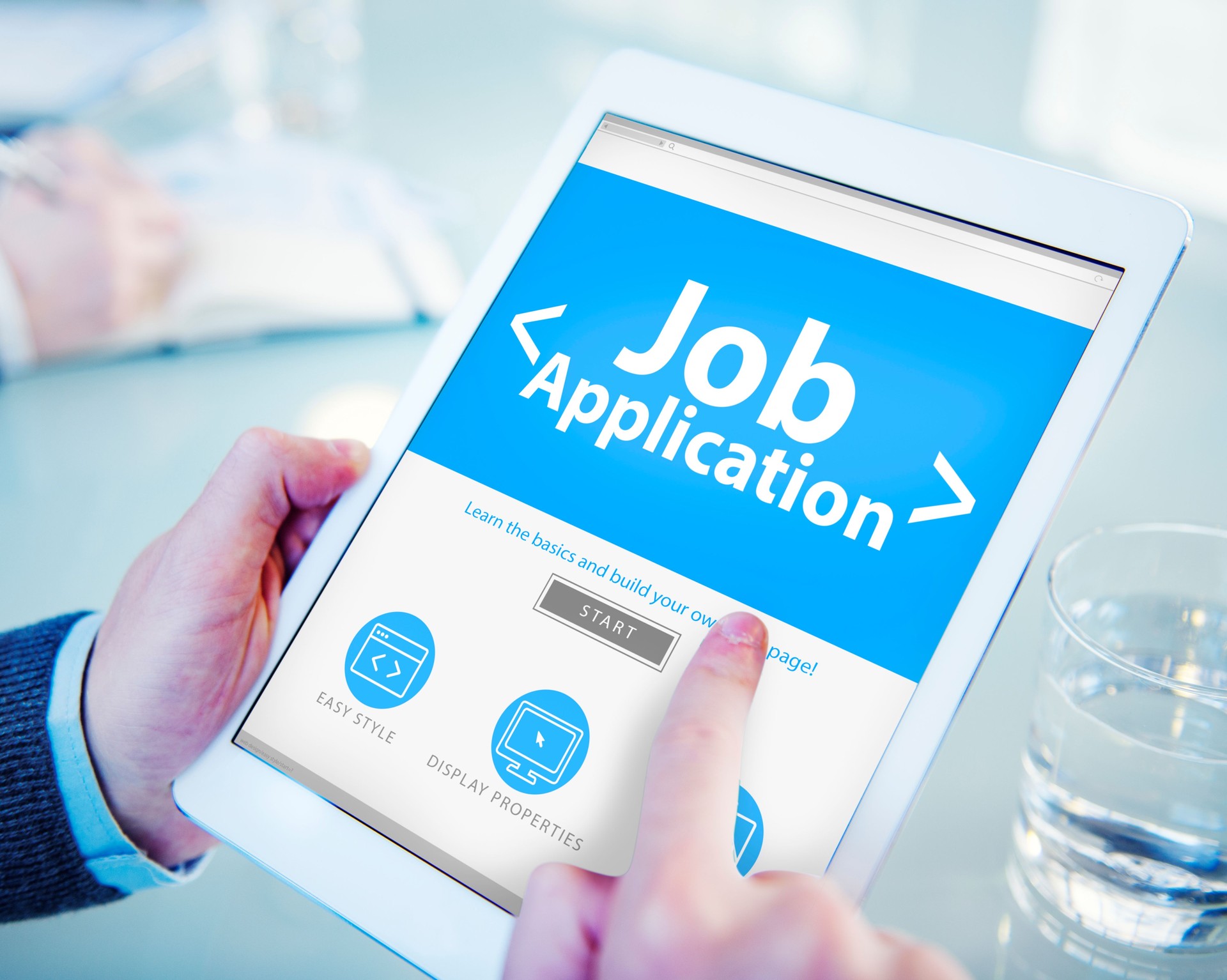 Man Applying for a Job on the Internet
